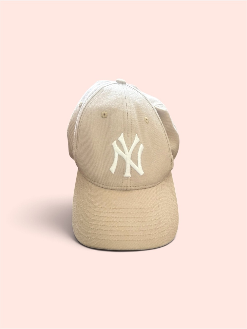 47 Brand, New York Yankees NY Baseball Cap Hat – Beige / Khaki Canvas